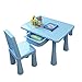 Produktbild LIANGJUN Tisch Stuhl for Kinder Lesen Kunst Spielzimmer Spielzeug Kunststoff Schublade Kindergarten, Garten, 2 Farben (Color : Blue, Size : B)