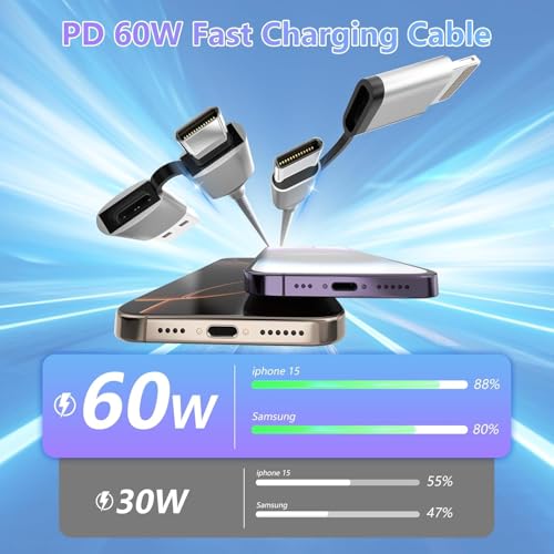 Evita cables cortos con este cable USB C multi 5m de 60W para iPad y iPhone 16 4