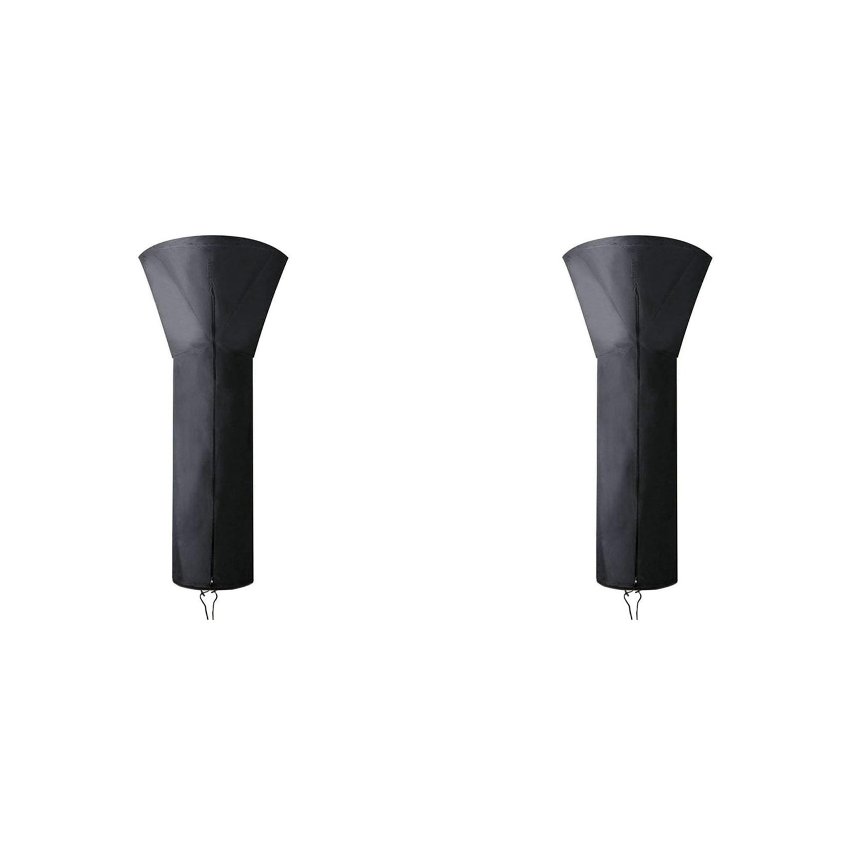 Aundhegrtt 2X Patio Heater Covers with Zipper and Air Vent,Waterproof,Wind-,UV-,Snow- 221X85X48CM
