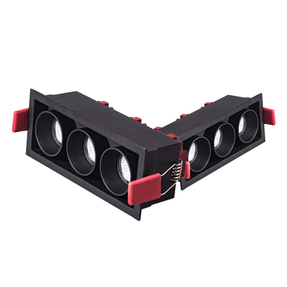 Luminaire à 3 têtes de rénovation plafonnier rectangulaire projecteur LED