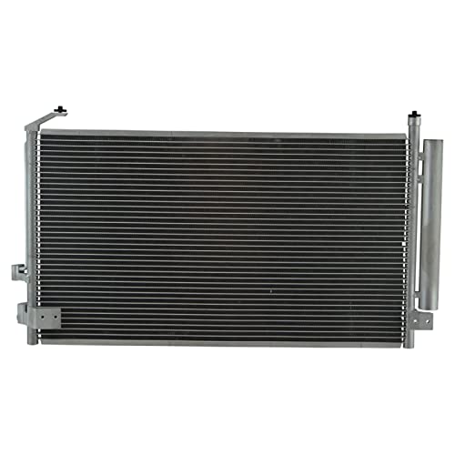 Image of TRQ Air Conditioning A /C Condenser Receiver Drier Compatible with 2003-2008 Subaru Forester SU3030126 SU3030132