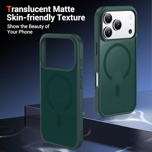 Image of Temdan for iPhone 17 Pro Case with Screen Protector Forest Green