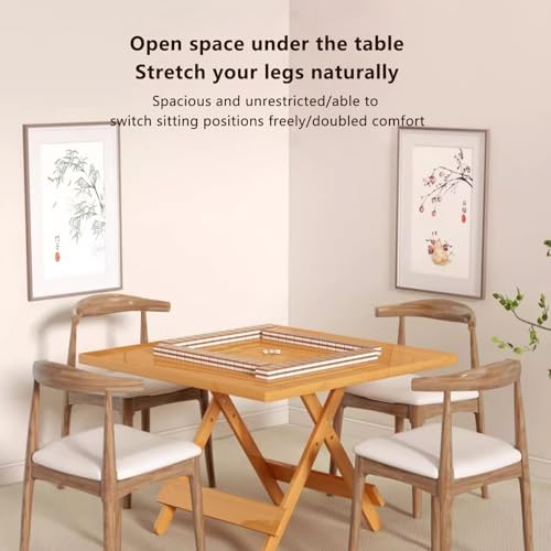 Tavolo da gioco pieghevole portatile per domino, poker e giochi di carte – design robusto con gambe regolabili, ideale per serate di gioco in famiglia, uso esterno e interno