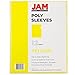 JAM PAPER Plastic Sleeves - Letter Size - 9 x 11 1/2 - Yellow Project Pockets - 12 Page Protectors/Pack