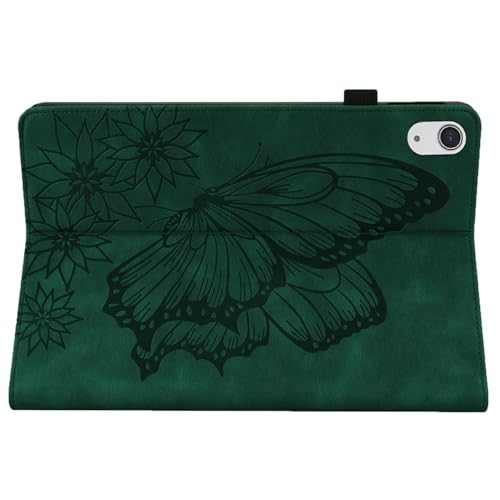 Étui en cuir iPad 8e génération 2019 10.2 papillon or rose avec support portefeuille - 7