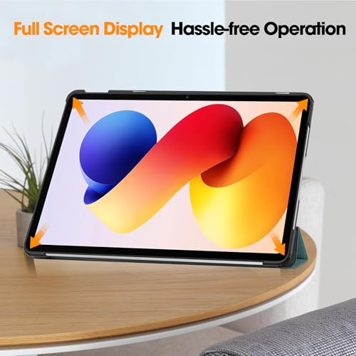 Image of ProElite Case Cover for Xiaomi Redmi Pad 2 Pro 12.1 inch Case, Slim Trifold Flip case Cover for Xiaomi Redmi Pad 2 Pro 12.1 inch Tablet [Auto Sleep Wake Feature], Dark Green