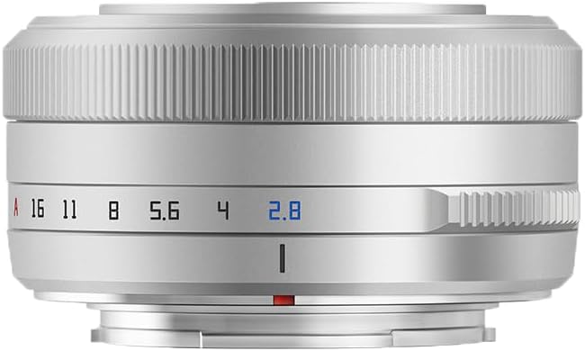TTArtisan AF 27mm F2.8 XF Auto Focus APS-C Camera Lens Compatible with Fuji X-Mount Cameras XS10 X-A5 X-A7 X-M1 X-M2 X-E4 X-T1 X-T10 X-T2 X-T20 X-T3 X-T4 X-T100 X-T200 X-T30 X-Pro1 (Silver)