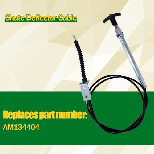 Image of Chute Deflector Cable Replaces for John Deere AM134404 Spout Control Input Cable Fits for JD 44 Inch Snow Blower on L 100 110 120 130 X 300 320 340 500 520 540 LA D E Series Lawn Tractors