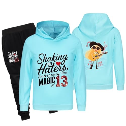 Children Kids Long Sleeve Hooded Pullover Sweatshirt Cute Suit Top and Pants outfits sets