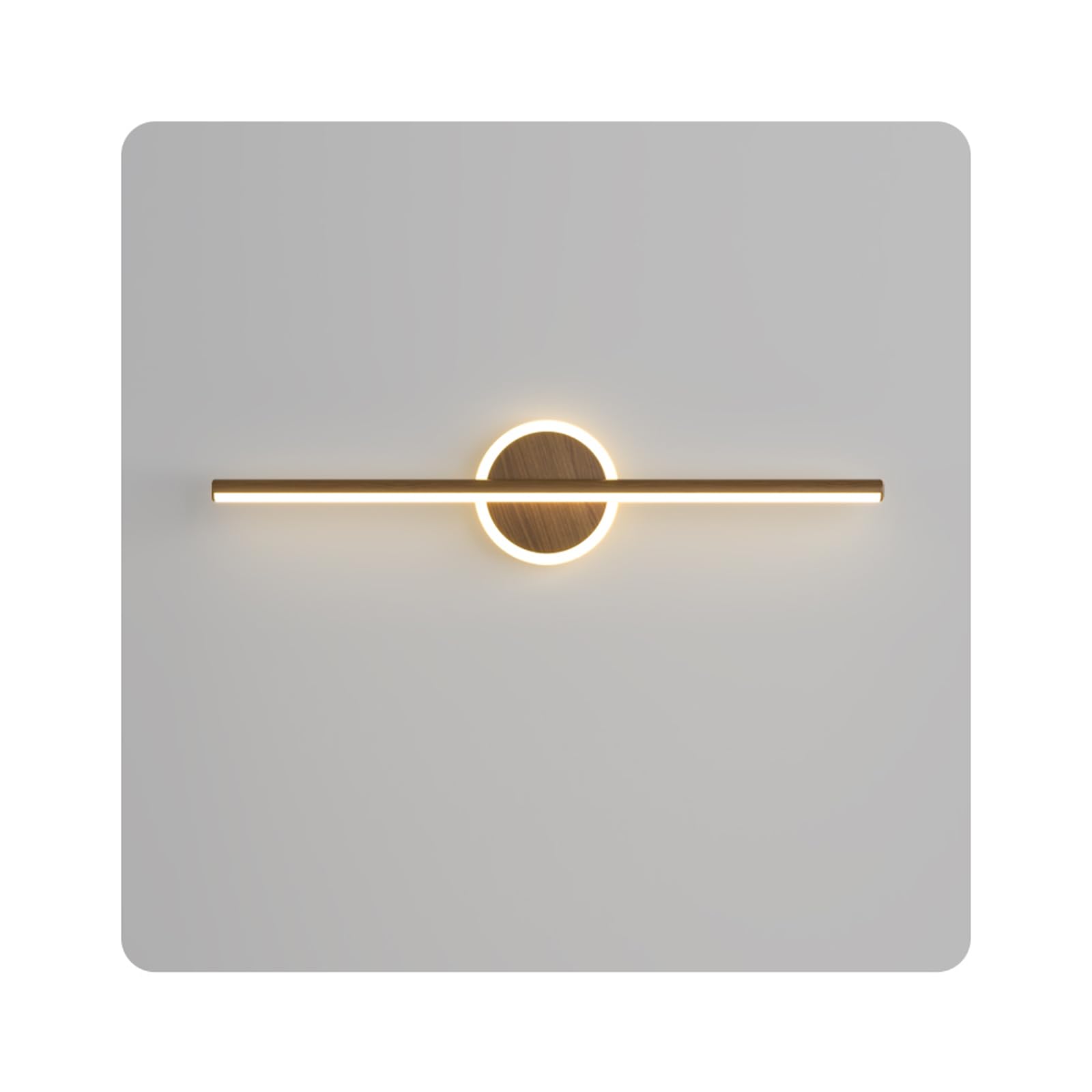 Lámpara de tocador Moderna con Espejo y Vetas de Madera, Aplique de Pared LED, luz de baño, luz de Estilo rústico, lámpara de Pared para mesita de Noche, para gabinete de baño