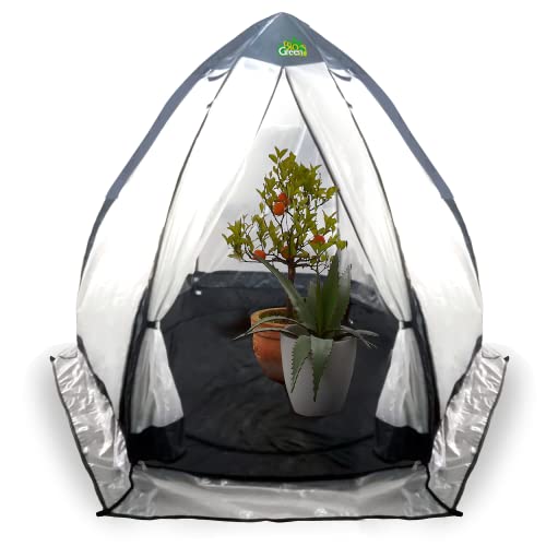 Preisvergleich Produktbild Bio Green Überwinterungszelt / Foliengewächshaus Tropical Island Breeze L / hochwertige RainExo-Folie / 2 große Belüftungsöffnungen / H 200 x Ø 240 cm