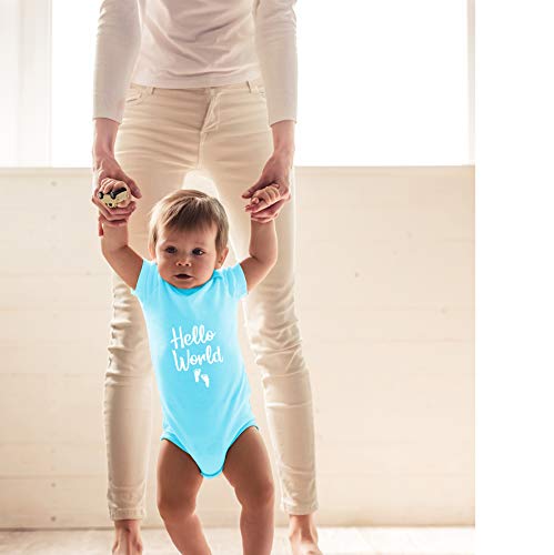 CBTwear Hello World Baby Bodysuit - Cute Boy Girl Newborn Clothes Funny Infant Unisex Comfy Humor Romper3
