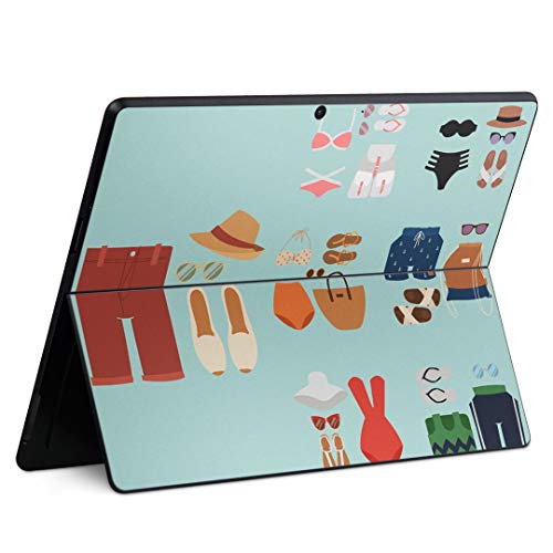 igsticker Surface Pro X 専用スキンシール サーフェス プロ エックス ノートブック ノートパソコン カバー ケース フィルム ステッカー アクセサリー 保護 015706 夏 服 水着 ビキニ