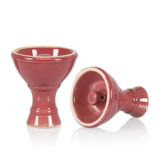 Ceramic Vortex Hookah Bowl, Holds up to 25 grs of shish