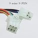 Amavoler 9 Wire 5 Function Left Starter Kill Light Choke Switch Assembly Fit for 150cc 200cc 250cc 300cc Coolster Roketa Yamoto Jetmoto Kazuma Loncin ATV Quad Etc.