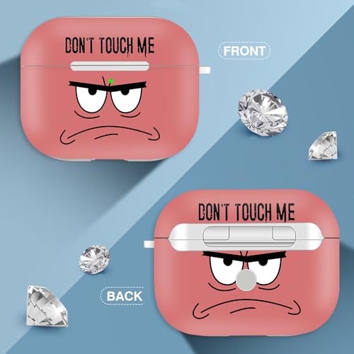 Image of for Airpods 3rd Generation Case,Don't Touch Me Cool Cover with Lanyard Big Eyes Cute Cartoon for Airpods 3rd Generation Case,Soft Shockproof Cover for Women Men-Watermelon Red