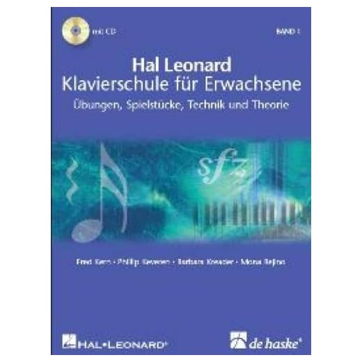 Hal Leonard Klavierschule für Erwachsene, m. 2 Audio-CDs: Übungen, Spielstücke, Technik und Theorie. 2 Play-Along-CDs zum Üben und Mitspielen. Leicht bis mittelschwer