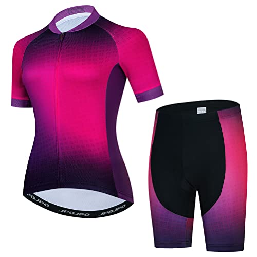 YOUALSO Maillots de cyclisme pour femmes, vêtements de vélo de montagne pour dames chemise de cyclisme tops vêtements de cycliste S-3XL, T2005-1, S