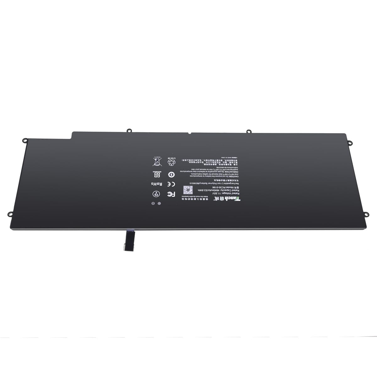 Tanch Batteria per computer portatile RC30-0196 per Razer Blade Stealth (2016) v2 RZ09-01962 Blade Stealth 2017 RZ09-01963E31 Blade Stealth (i7-7500U) 11,4V 4640mAh 53Wh