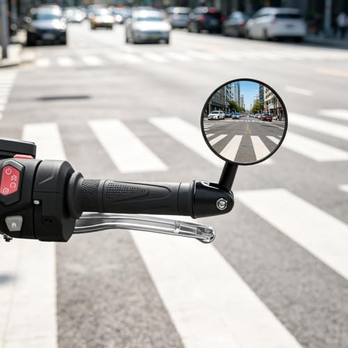 Espejos retrovisores para manillar moto que eliminan puntos ciegos en la conducción 3