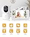 ARENTI 1080P PTZ Video Babyfon mit Kamera mit 5" Display, Babyphone mit Kamera und App, One-Touch-Ruf, Temperatursensor, Wiegenlied, 2 Wege Audio, VoX Mode, Automatische Verfolgung, Nachtsicht
