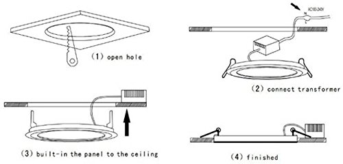 FOS-12-Watt-LED-Panel-Light-Recessed-Ceiling-Lamp-1200-LUMENS-Slim-Round-Warm-White-2700k-Pack-of-4 FOS 12-Watt LED Panel Light Recessed Ceiling Lamp, 1200 LUMENS - Slim | Round | Warm White 2700k (Pack of 4)