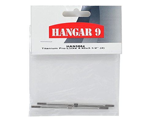 Hangar 9 Titanium Pro-Links 4-40x3-1/2 anti-flexion pour sécuriser vos servos puissants