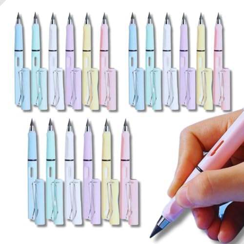 Kit com 18 Lápis Infinito Durável 15cm Ponta HB com Borracha Equi...