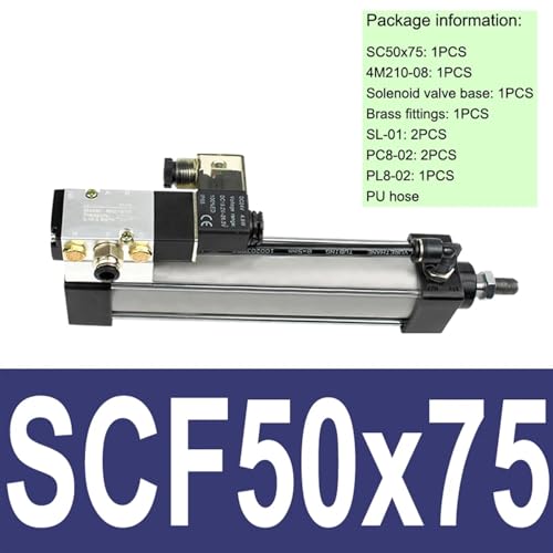 Cylindre pneumatique SCF avec électrovanne intégrée course modulable
