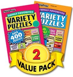 Family Favorites Variety Puzzles for All Ages – 2 Pack [Paperback] Penny Press/Dell Magazines