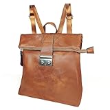 LA DEARCHUU Leather Backpack for Women Fashion Backpack Purse Lightweight Handbags Travel Shoulder Handbag Brown