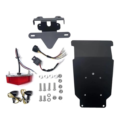 Support de plaque d'immatriculation moto finition noire pour Honda SCL500