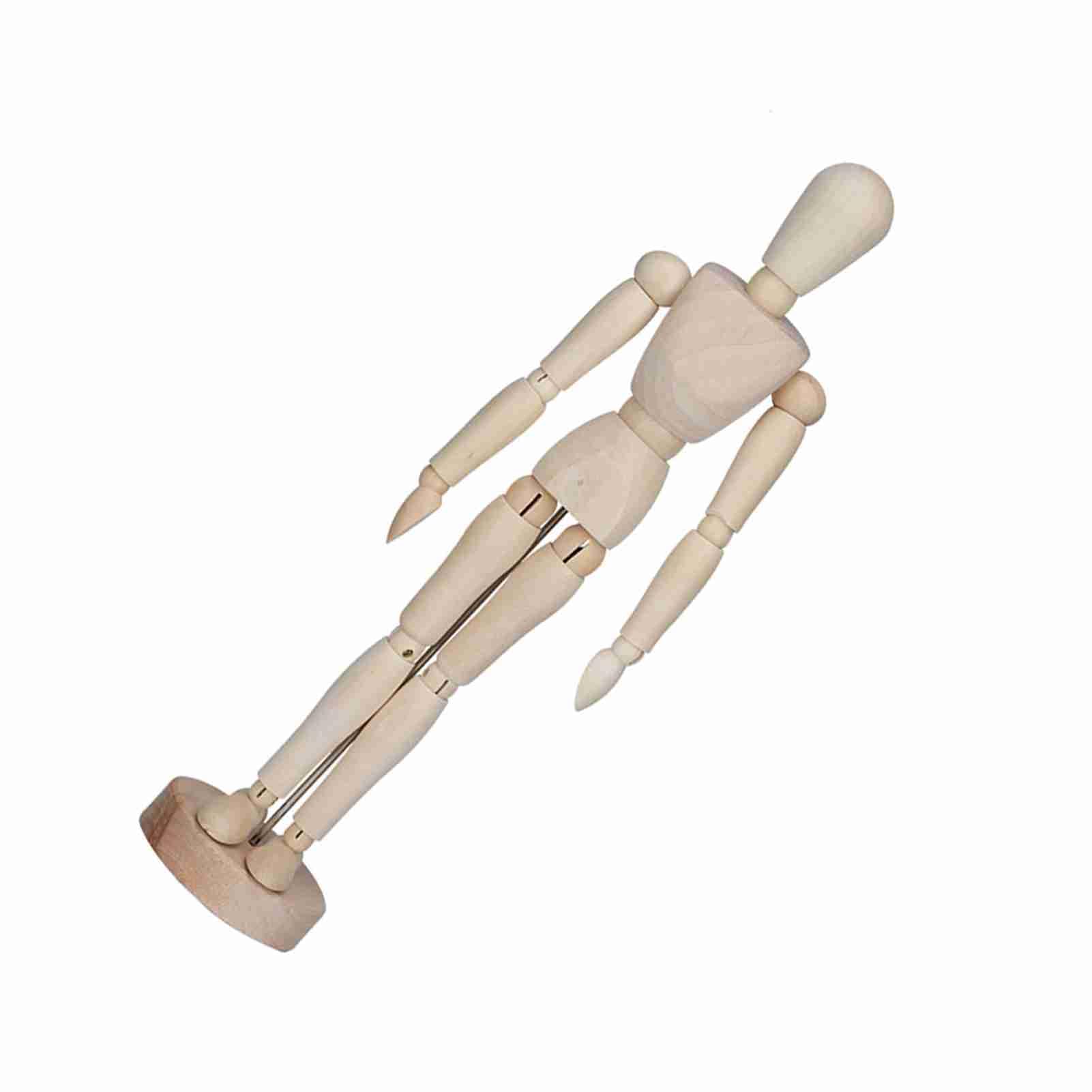 Mannequin Wooden, Doll Model Joint Person Sketch Art Comic Carving 12.99 2.75inch Drawing Manikin Manikins Character Ornaments Articulated Artist Wood With Stand Base And Ble Body