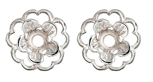 Convertiblez Convertiblez Flower Earring Jackets In Silver Alloy cover
