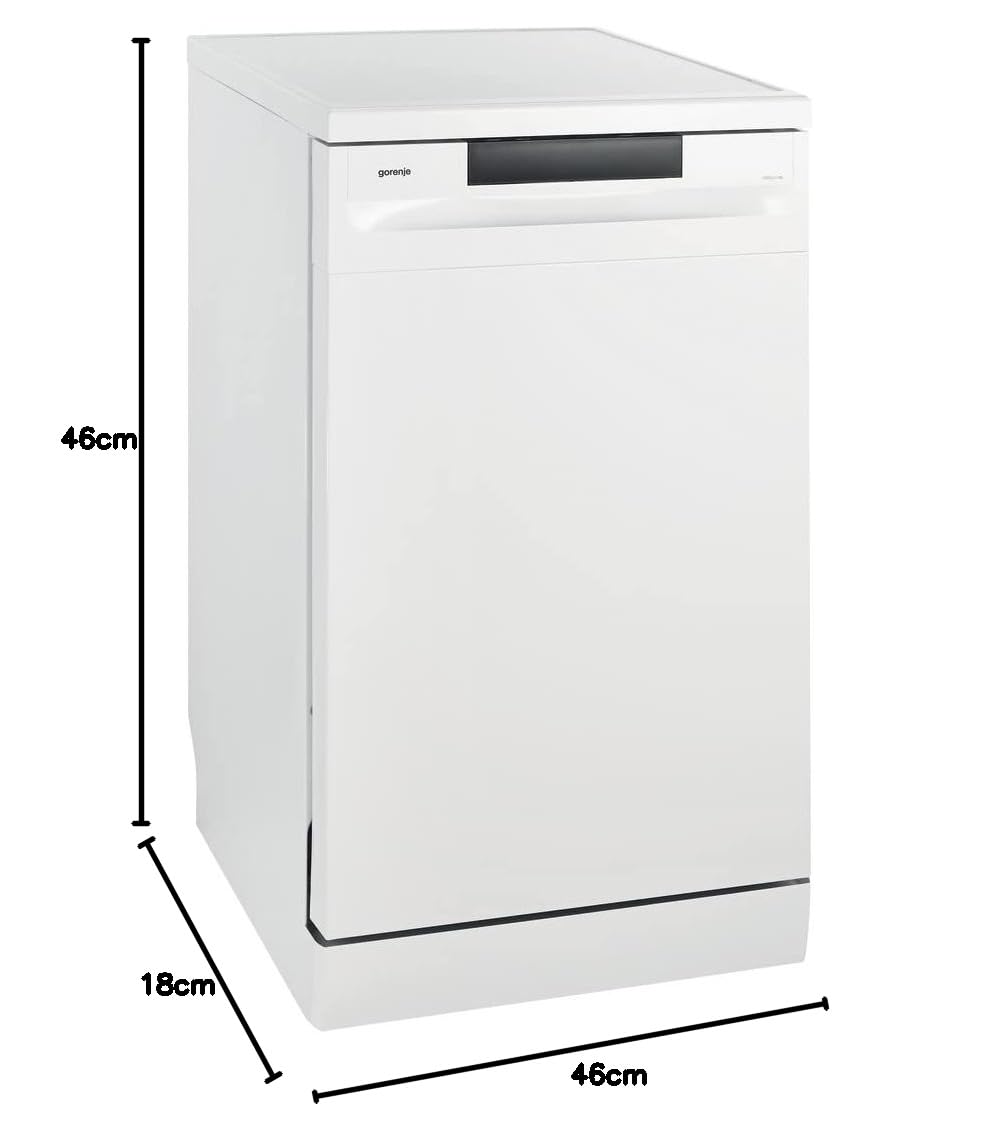 Gorenje GS 520 E15W Freistehender Geschirrspüler 45cm 9 Maßgedecke 5 Programme Weiß