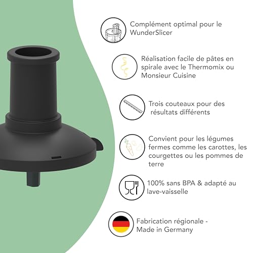 Zoodles sans effort avec le spiraliseur WunderZoodler compatible Monsieur Cuisine - 5