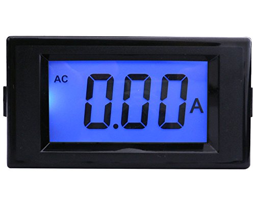 Yeeco Amp Meter Digital Display AC 0-10.00A Digital ammeter AC/DC 8-12V Amp Panel Meter LCD Panel Display Ampere Monitor AC Current Tester