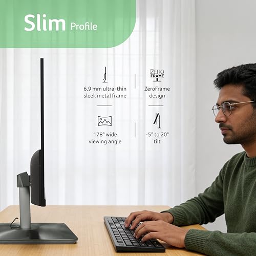 Image of Acer RS272 P1 27 Inch IPS FHD Monitor | 144Hz Refresh | 1ms VRB | AMD FreeSync | Ultra Slim 6.9mm ZeroFrame Design | HDMI + VGA | 99% sRGB | Dual Glass Design | Built-in Speakers | Tilt Adjustable