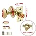 Tighall Screen Doors and Cabinet Doors Zinc Alloy Mortise Bolt, Gold Polished Cremone Bolt for Inside, 1 Pack