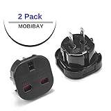 MOBIBAY 10er Pack UK auf EU Europa Reiseadapter geeignet für Spanien, Frankreich, Italien, Portugal und Deutschland, Niederlande, Griechenland, Polen, Türkei und mehr