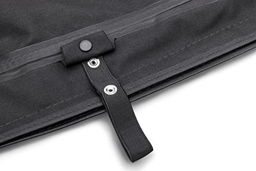 Rugged Ridge Black Diamond Soft Top - Fits 1976–1986 Jeep CJ & 1987–1995 Jeep Wrangler YJ with Factory Full Steel Doors - Durable Soft Top with Heat-Sealed Seams & Marine-Grade, Self-Correcting Zippers by Rugged Ridge - Image 4