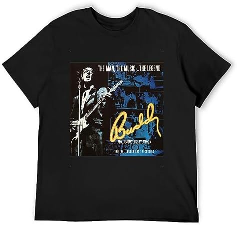 Buddy Holly Story Custom Mens T-Shirt Black Unisex tee