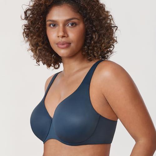 Image of DELIMIRA Minimizer Bras for Women Full Coverage Plus Size Underwire Unlined Supportive Seamless Bra