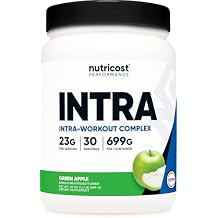 Nutricost Intra Workout Powder, 30 Servings Green Apple - Non-GMO, Gluten-Free Supplement