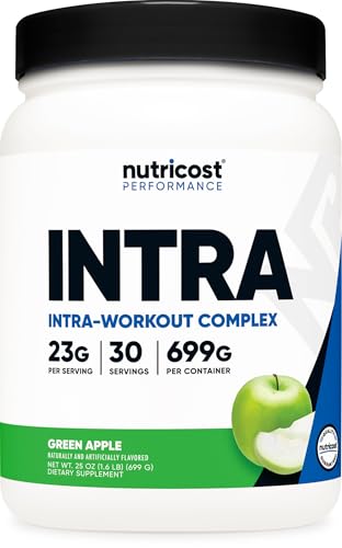 Nutricost Intra Workout Powder 30 Servings (Green Apple) - Non-GMO Gluten-Free Supplement