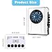 DC 12V Universal Electric RV Truck Air Conditioner 12000 BTU Camper A/C Unit Fast Cooling Mini Split Air Conditioner Fit for RV Motorhome Bus Semi Trucks Van Tractor Automotive Air Conditioner White