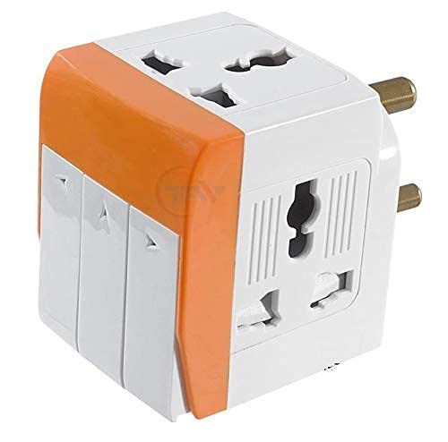 LITA MART 3 pin Plug Adapter Travel Adapter Multi-Plug with Individual Switch 3 Sockets 3 Switches (LITA - 3 pin Plug Adapter)-picture-23