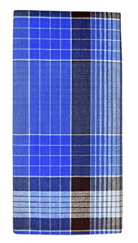 Image of BlueLeaf Men's Cotton Multi Color Lungis (Set of 3)
