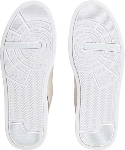 Tommy Hilfiger Herren Court Sneaker Premium aus Leder, Braun (Classic Stone), 44 – Ansicht 7