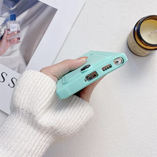 Coque Samsung S22 S21 silicone liquide premium avec fente portefeuille - 6